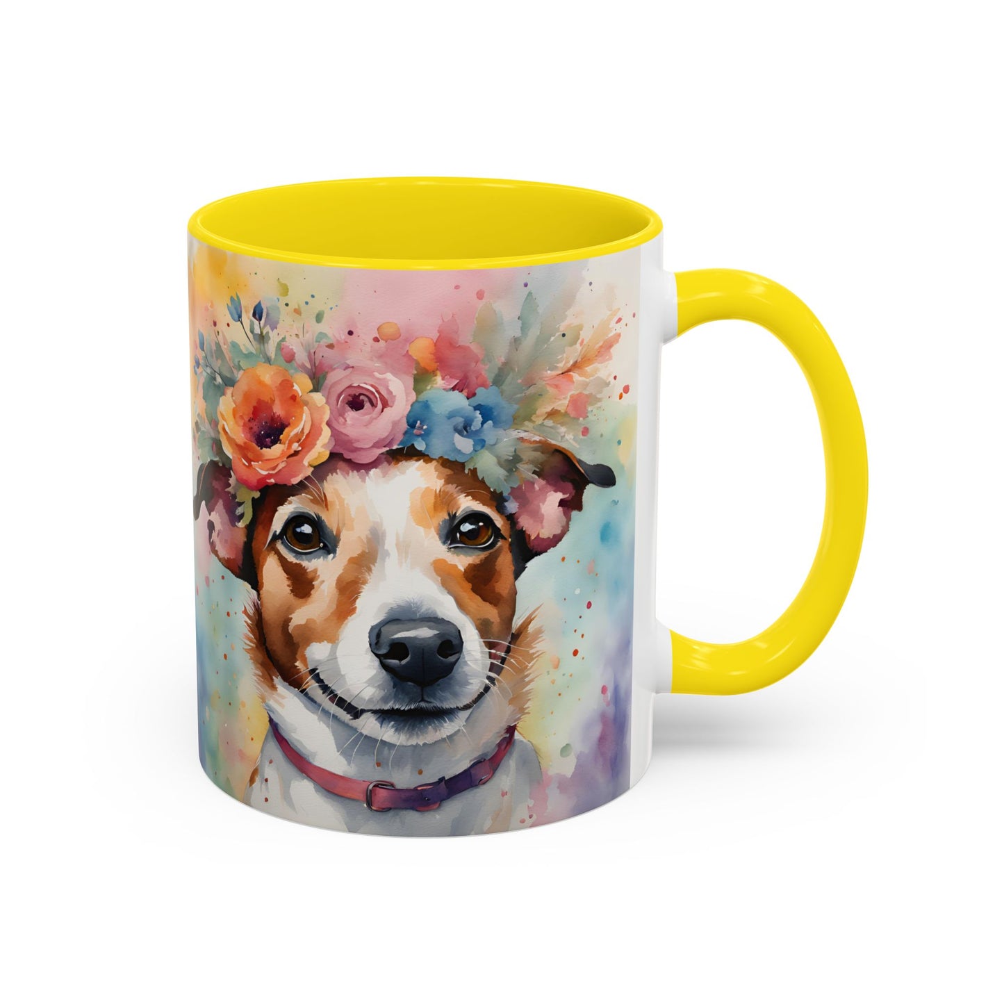 Jack Russell 04 Accent Coffee Mug - Dog Lover Gift
