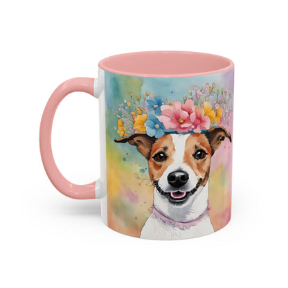 Jack Russell 03 Accent Coffee Mug - Dog Lover Gift