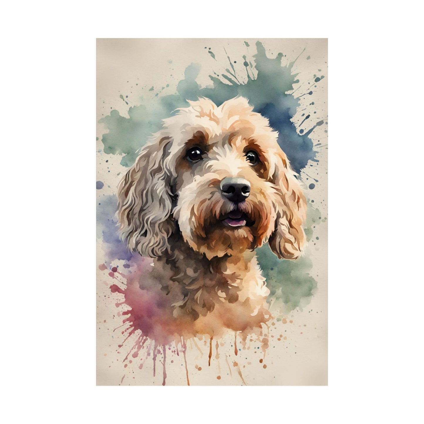 Dogs Cockapoo 02 Matte Vertical Poster