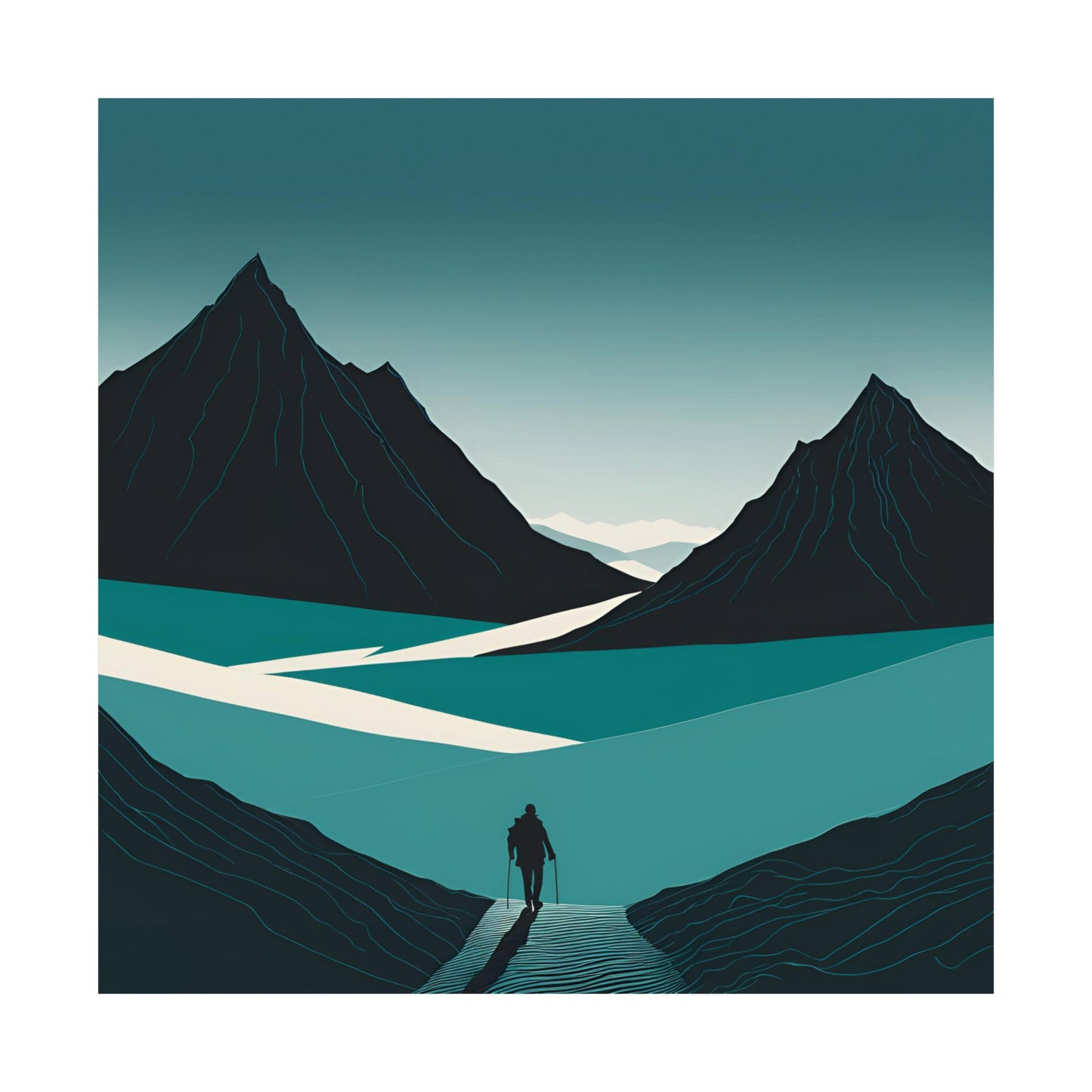 Lone Collection Walker 24 Matte Square Posters