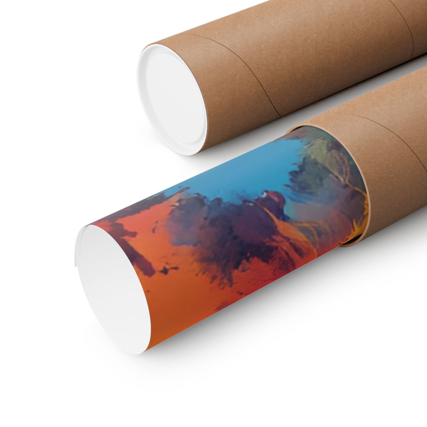 Multicolored Fox 2 Matte Vertical Poster