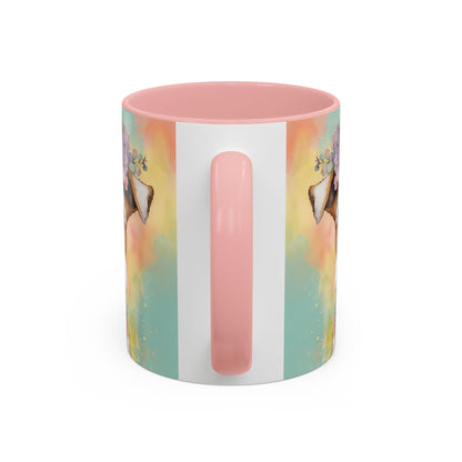 Fox Terrier 01 Accent Coffee Mug - Dog Lover Gift