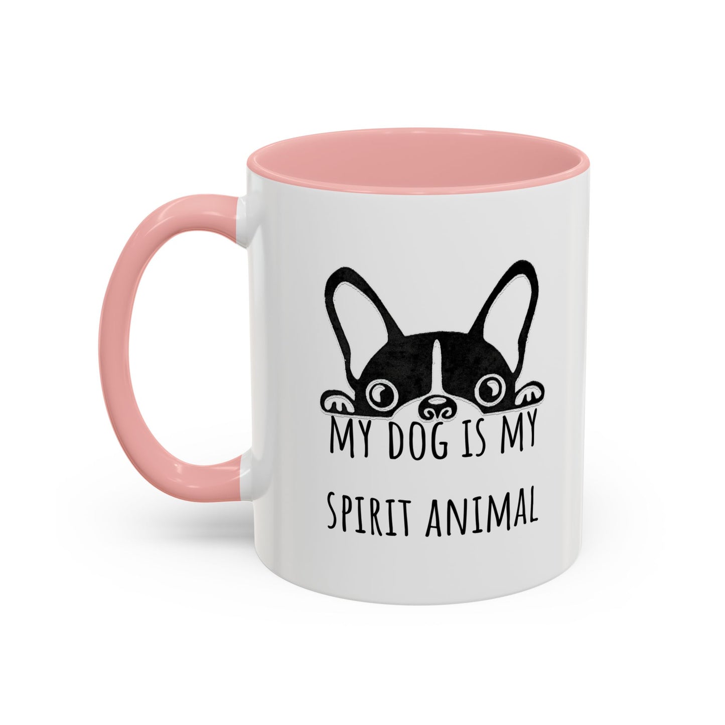 My Dog Is My Spirit Animal Accent Coffee Mug (11oz)