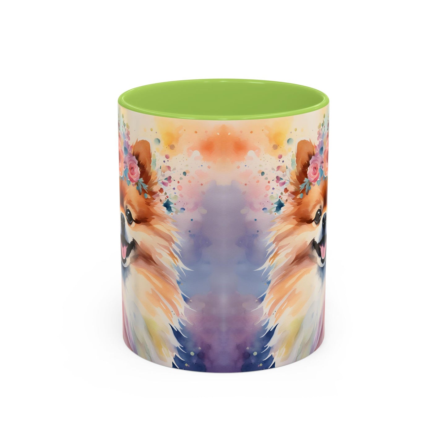 Pomeranian 04 Accent Coffee Mug - Dog Lover Gift