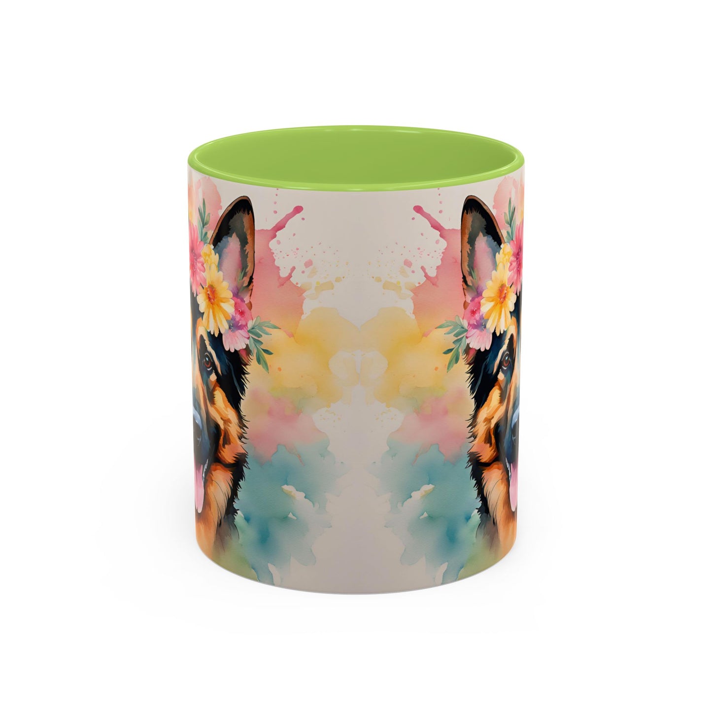 German Shepherd 02 Accent Coffee Mug - Dog Lover Gift