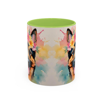 German Shepherd 02 Accent Coffee Mug - Dog Lover Gift