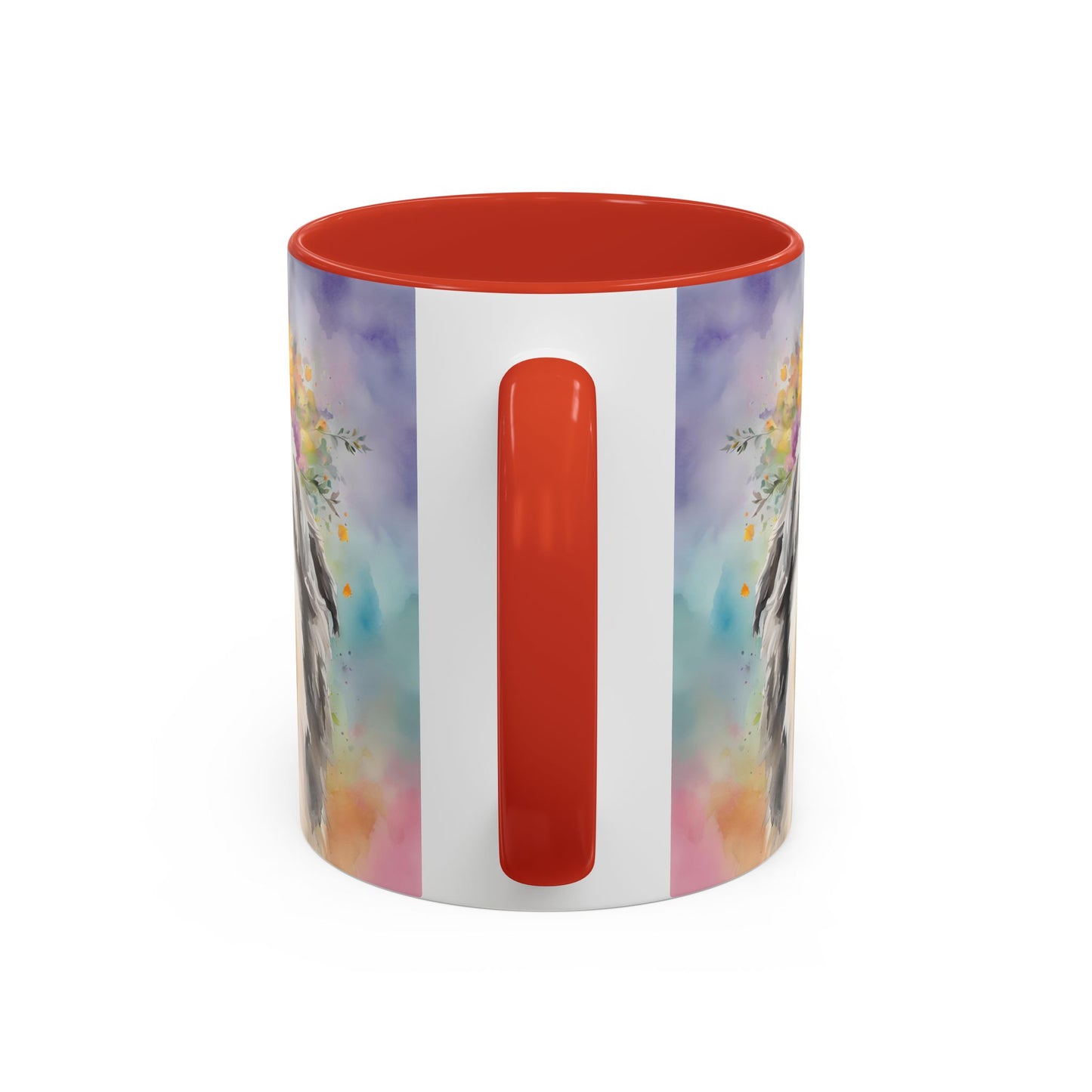 Bearded Collie 03 Accent Coffee Mug - Dog Lover Gift