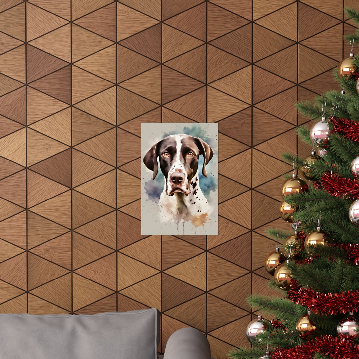 Dogs Pointer 01 Matte Vertical Poster
