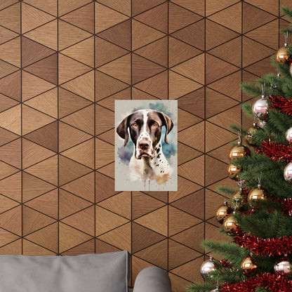 Dogs Pointer 01 Matte Vertical Poster