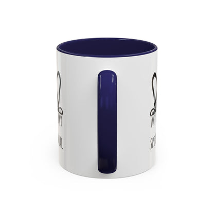 My Dog Is My Spirit Animal Accent Coffee Mug (11oz)