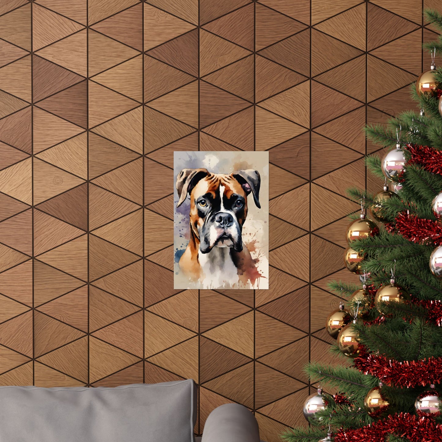 Dogs Boxer 04 Matte Vertical Poster