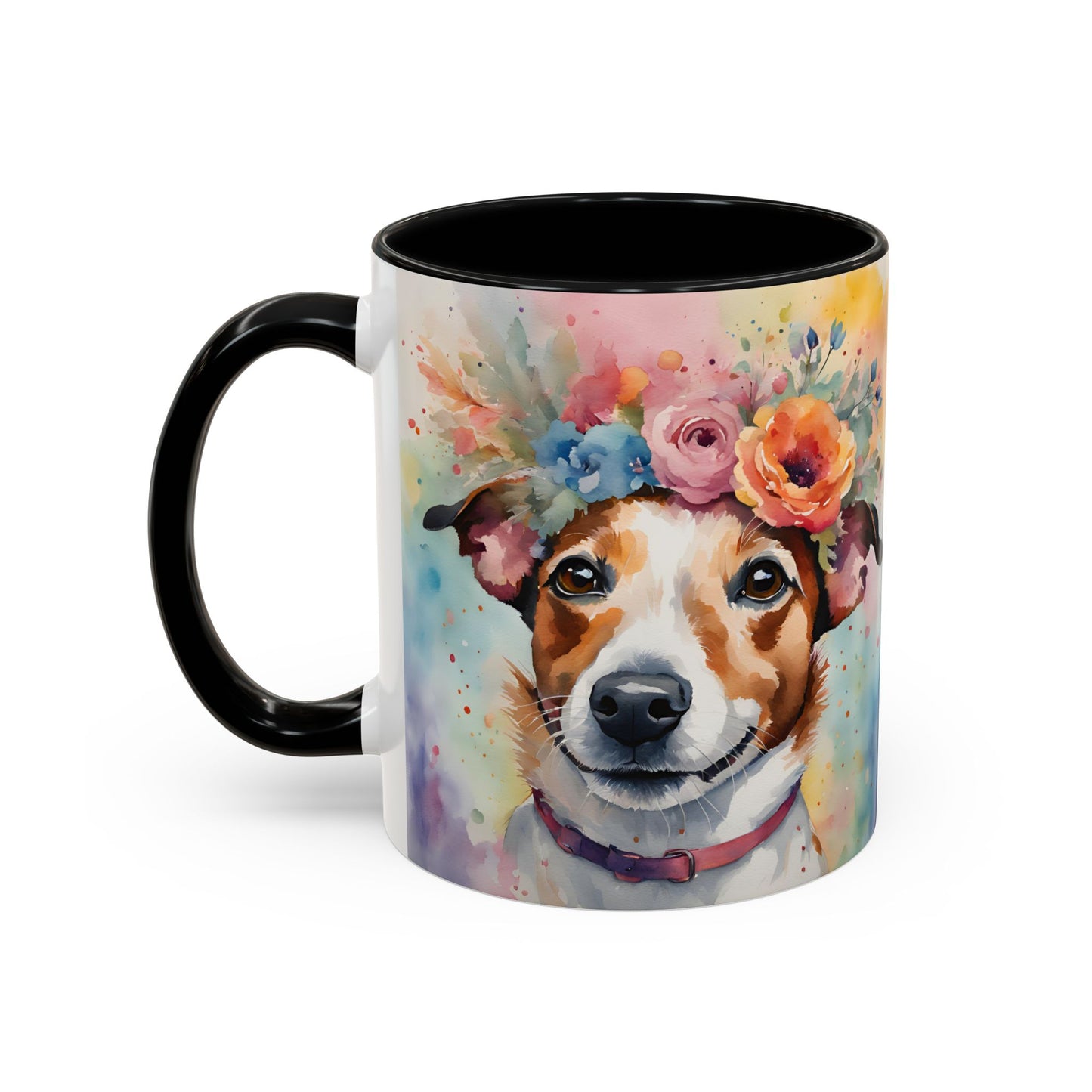Jack Russell 04 Accent Coffee Mug - Dog Lover Gift