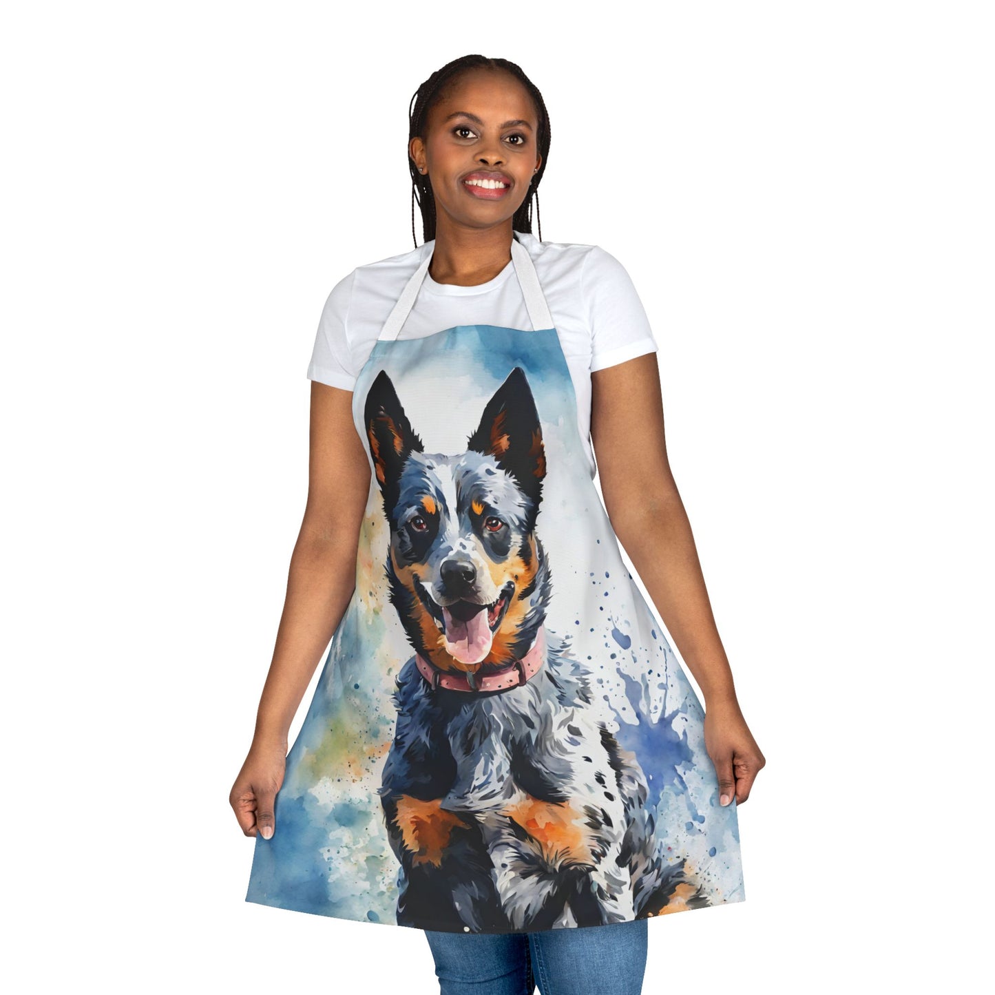 Australian Blue Heeler Adult Apron (AOP)