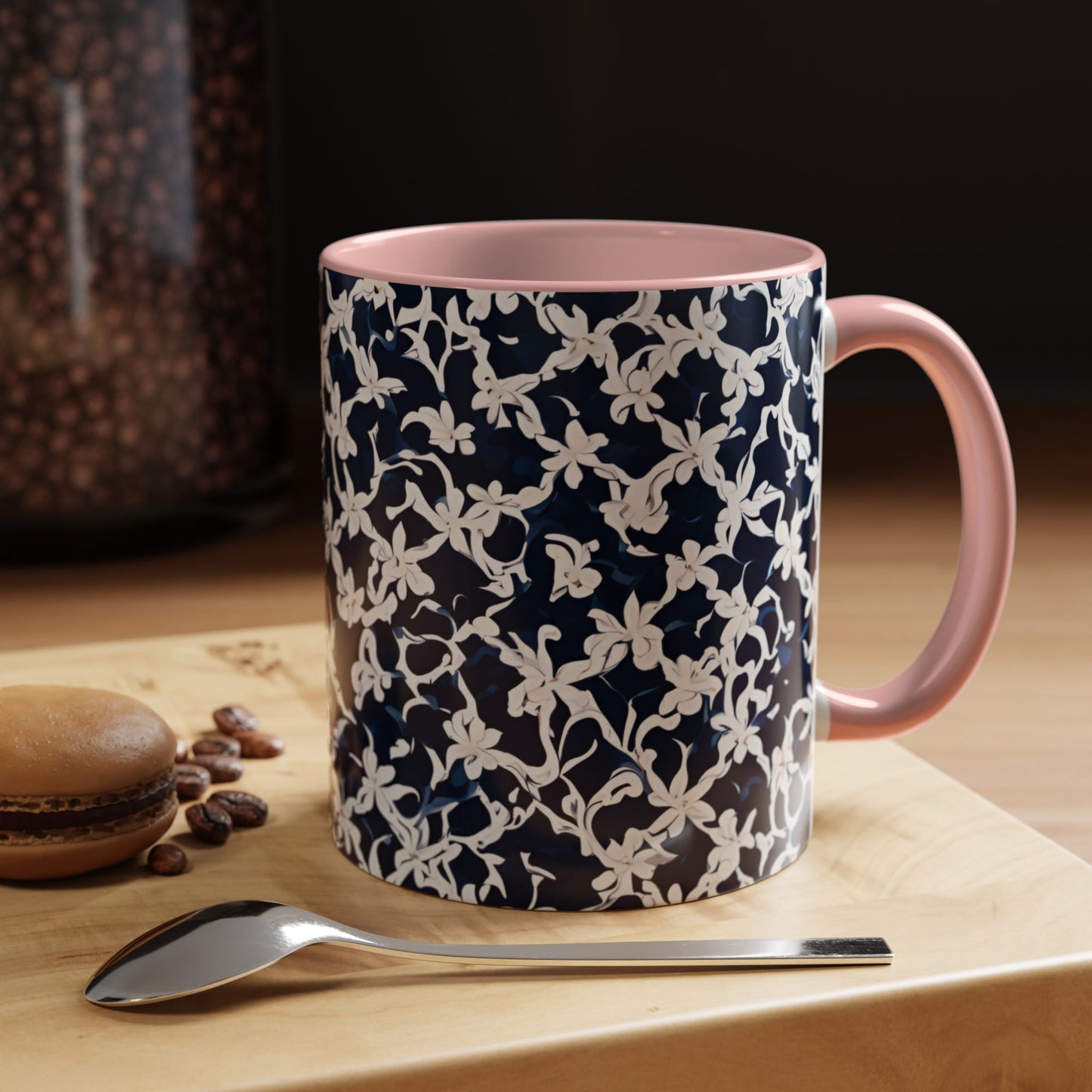 Flower 4 Accent Coffee Mug (11oz)