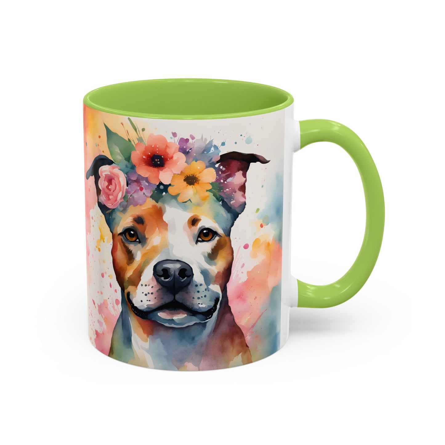 Staffordshire Bull Terrier 03 Accent Coffee Mug - Dog Lover Gift