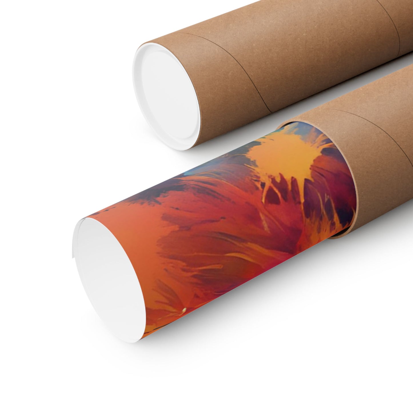 Multicolored Fox 2 Matte Vertical Poster