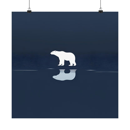 Lone Collection Polar Bear 12 Matte Square Posters