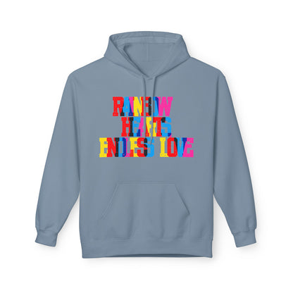Rainbow Hearts Endless Love Unisex Valentines Hoodie