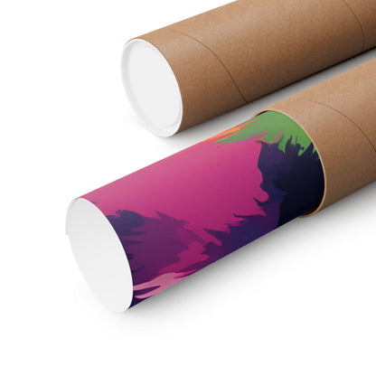 Multicolored Dachshund 1 Matte Vertical Poster