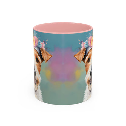 Fox Terrier 02 Accent Coffee Mug - Dog Lover Gift