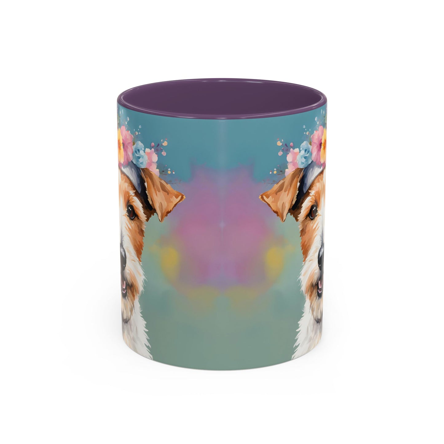 Fox Terrier 02 Accent Coffee Mug - Dog Lover Gift