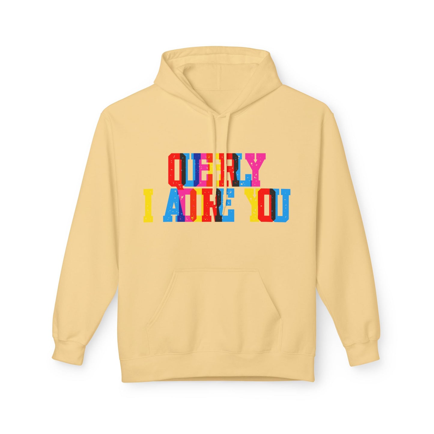 Queerly I Adore You Unisex Valentines Hoodie