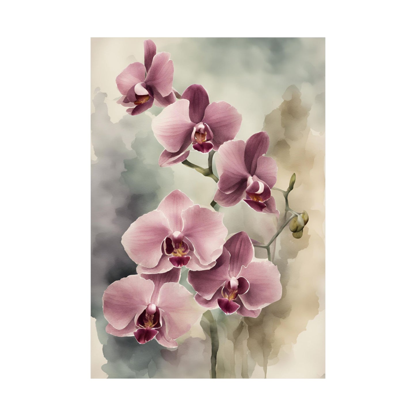 Orchids 05 Matte Vertical Poster