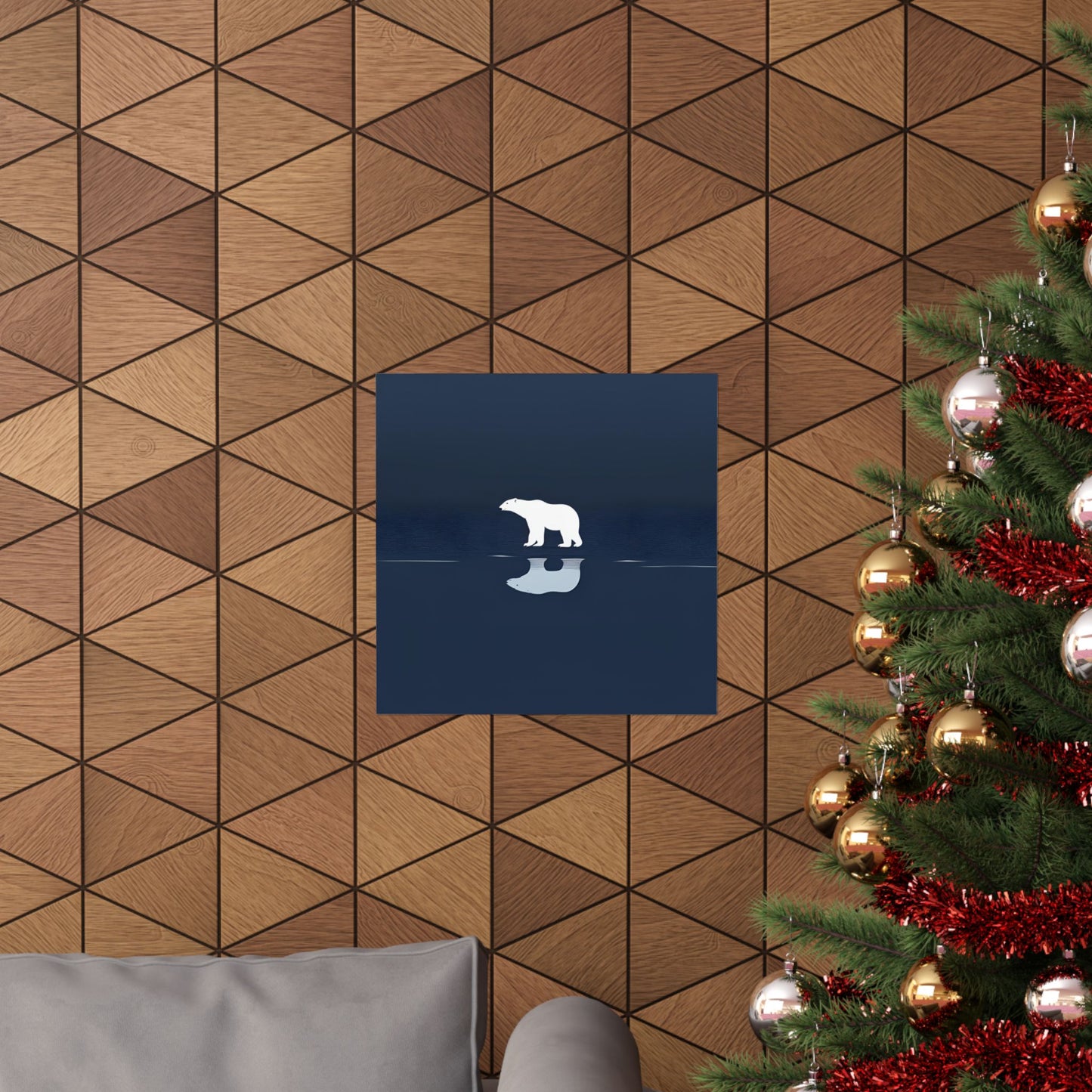 Lone Collection Polar Bear 12 Matte Square Posters