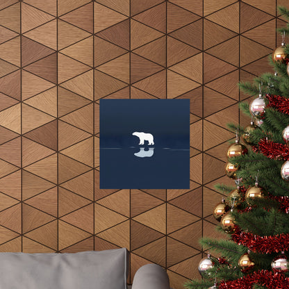 Lone Collection Polar Bear 12 Matte Square Posters