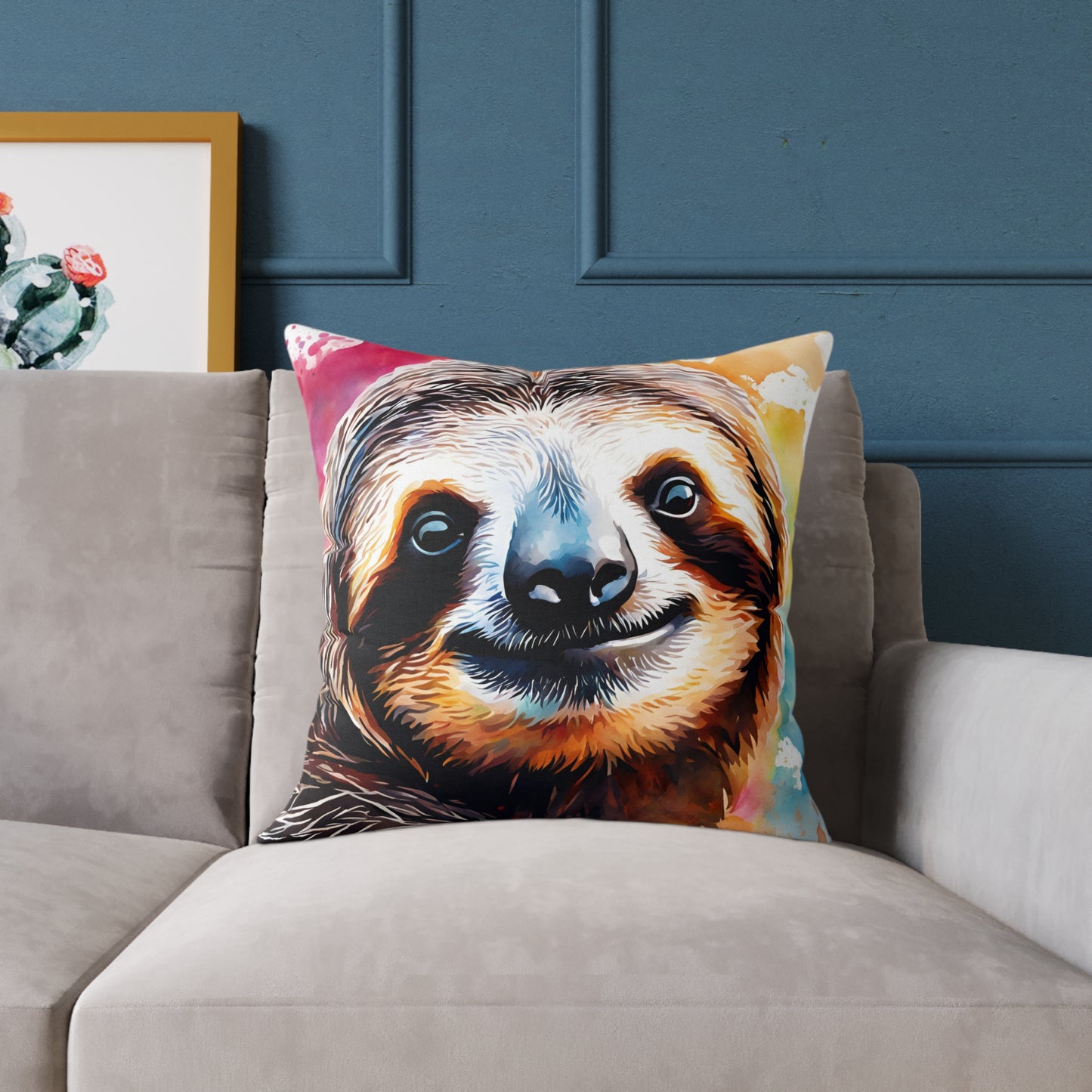 Sloth 02 Poly Pillow - Natures Beauty Design