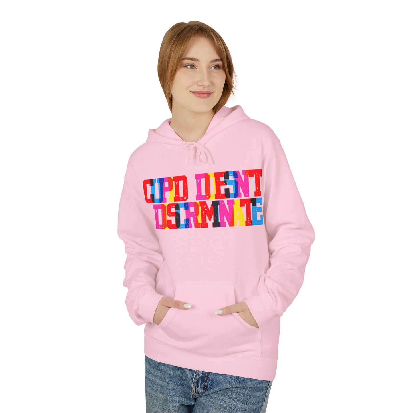 Cupid Doesn’t Discriminate Unisex Valentines Hoodie