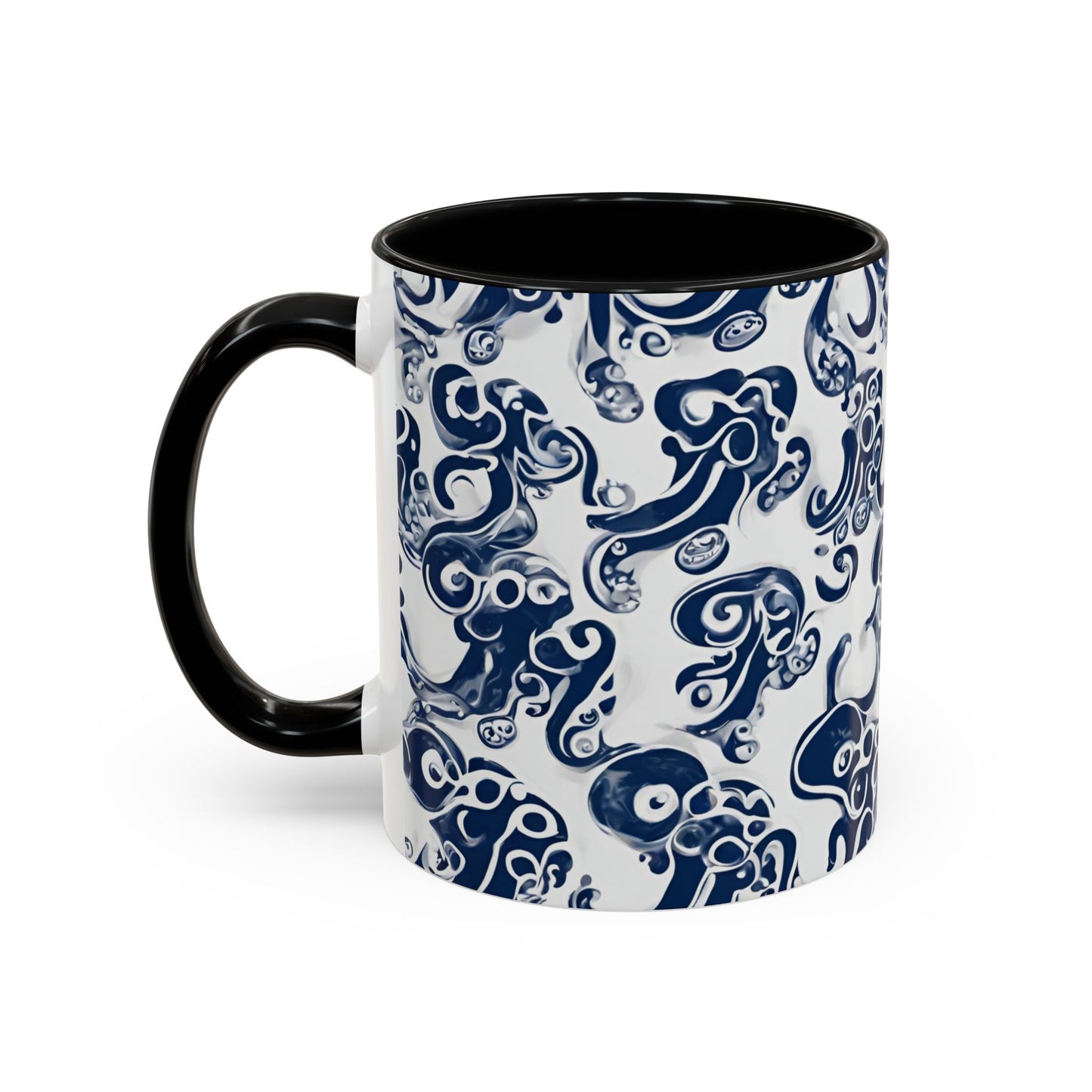 Octopus 2 Accent Coffee Mug (11oz)