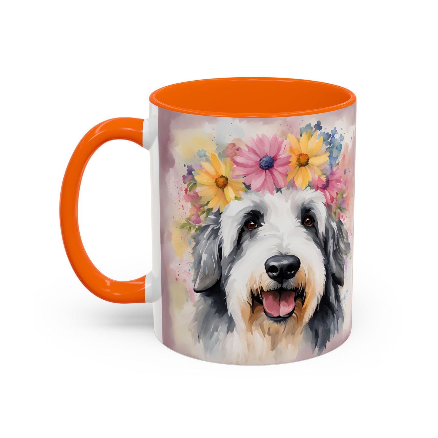 Bearded Collie 01 Accent Coffee Mug - Dog Lover Gift