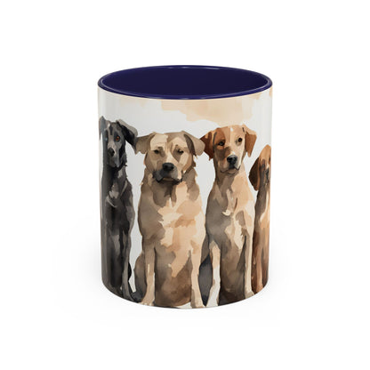 Doggies in a Row 3 Accent Mug 11oz