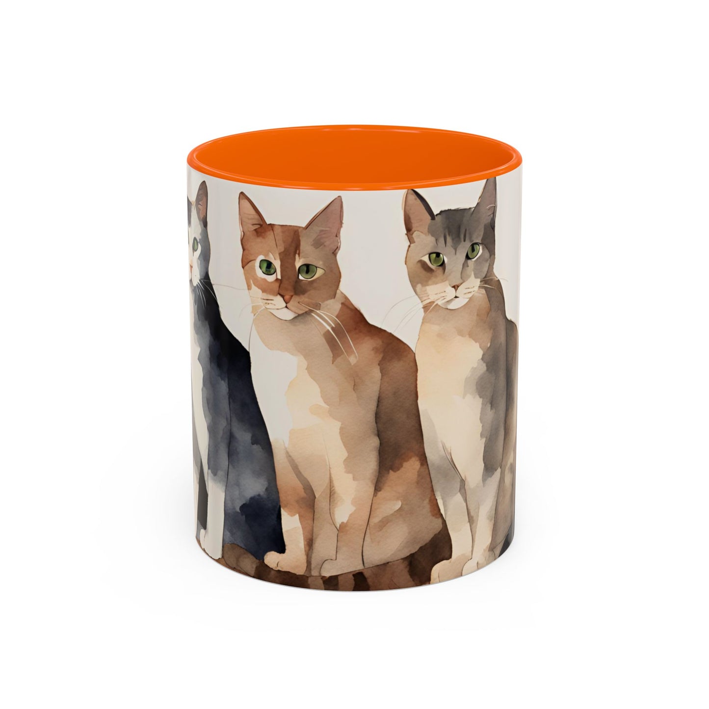 Kitties in a Row 4 Accent Mug 11oz