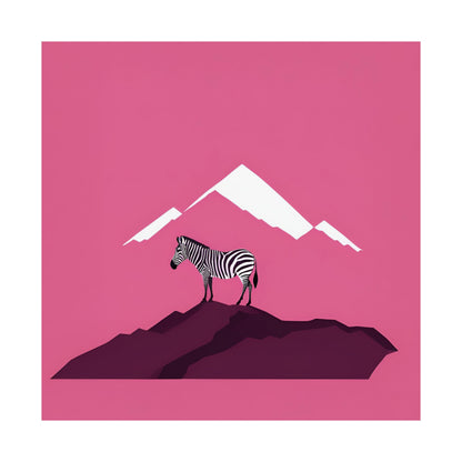 Lone Collection Zebra 8 Matte Square Posters