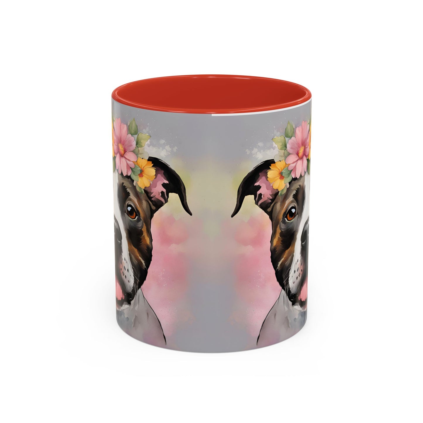 Staffordshire Bull Terrier 01 Accent Coffee Mug - Dog Lover Gift