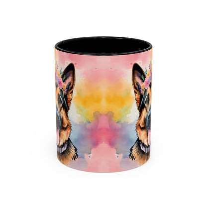 German Shepherd 01 Accent Coffee Mug - Dog Lover Gift