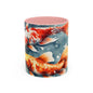 Koi Carp 02 Accent Coffee Mug (11oz)