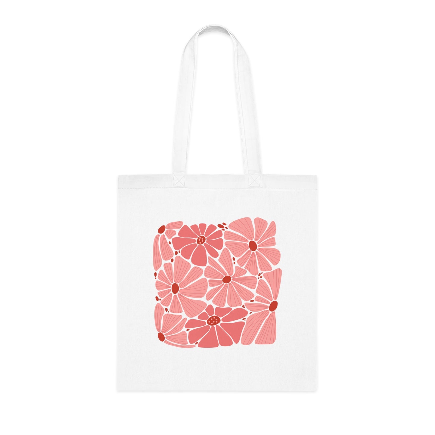 Abstract flowers 20 Cotton Tote