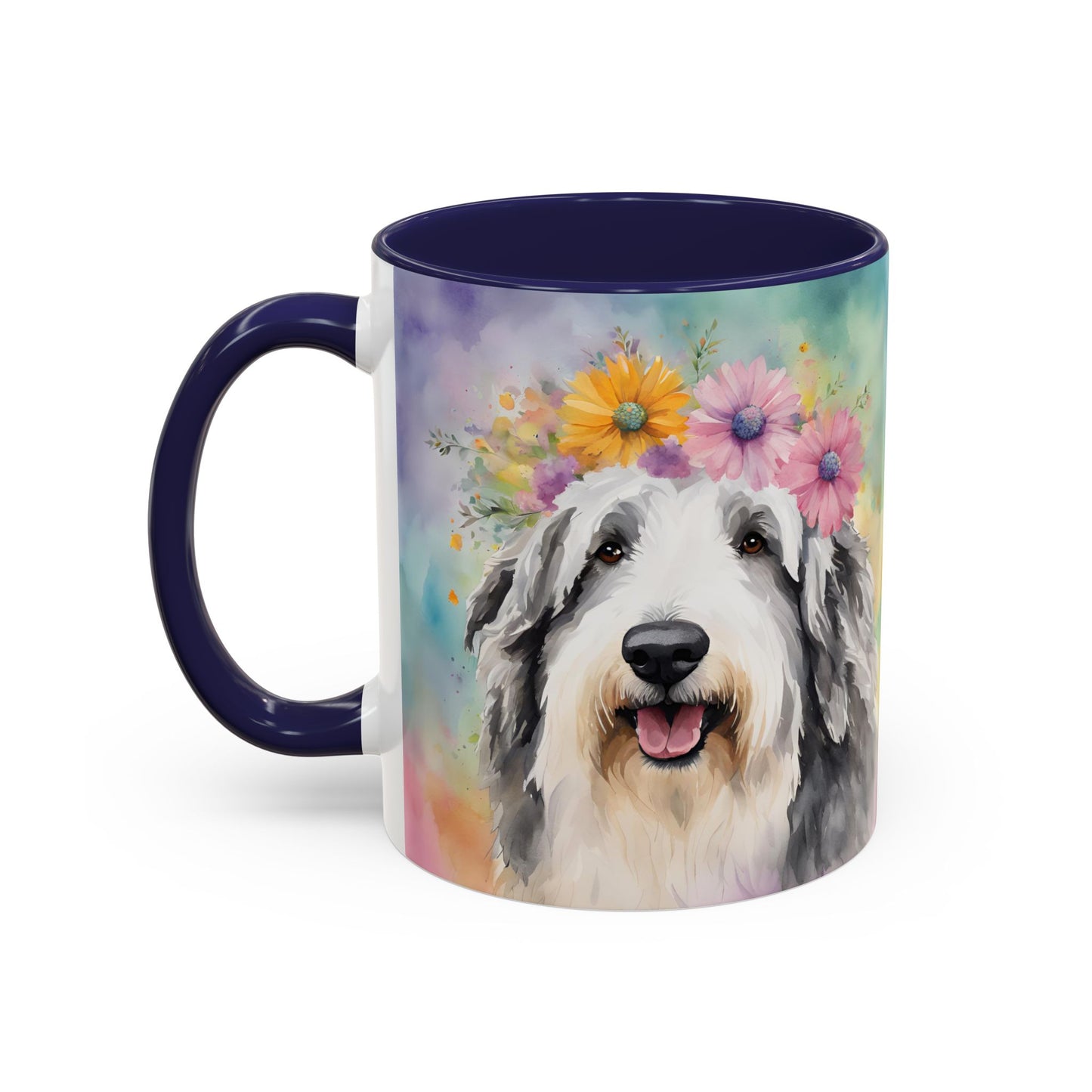 Bearded Collie 03 Accent Coffee Mug - Dog Lover Gift