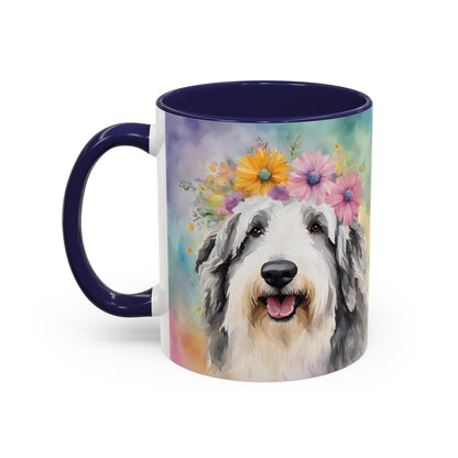 Bearded Collie 03 Accent Coffee Mug - Dog Lover Gift