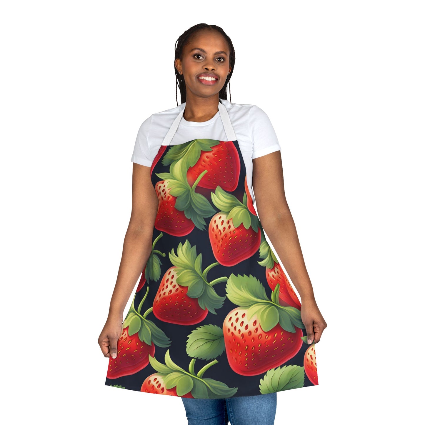 Strawberry 1 Apron, 5 Color Straps (AOP)
