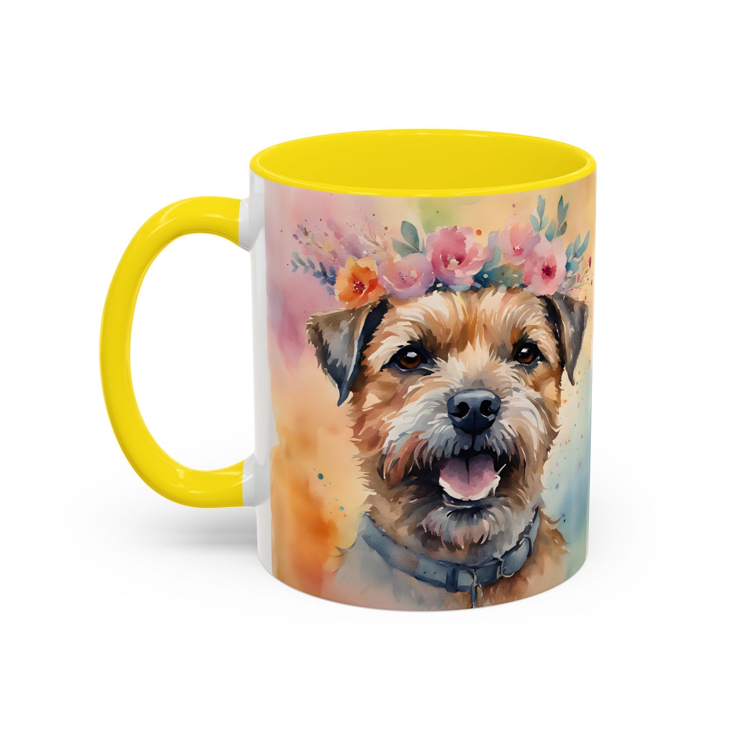 Border Terrier 01 Accent Coffee Mug - Dog Lover Gift
