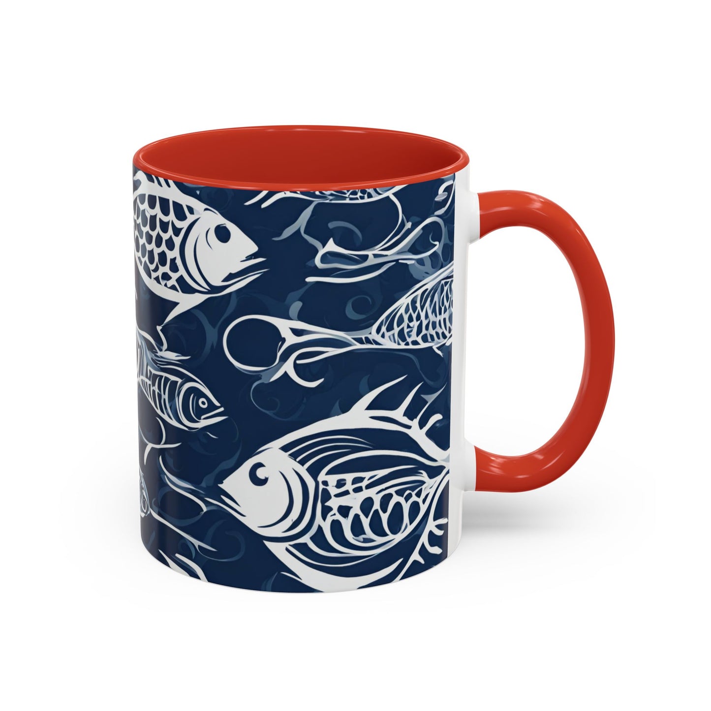 Fish 03 Accent Coffee Mug (11oz)