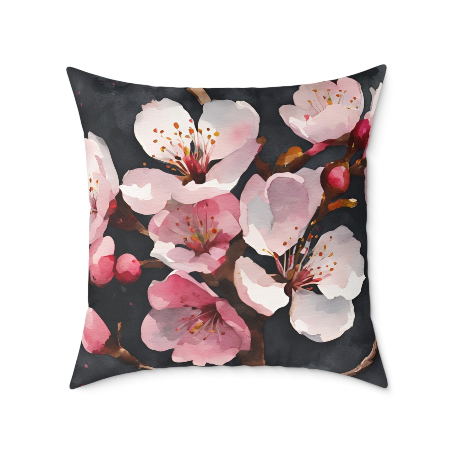 Cherry Blossom 02 Poly Pillow - Natures Beauty Design