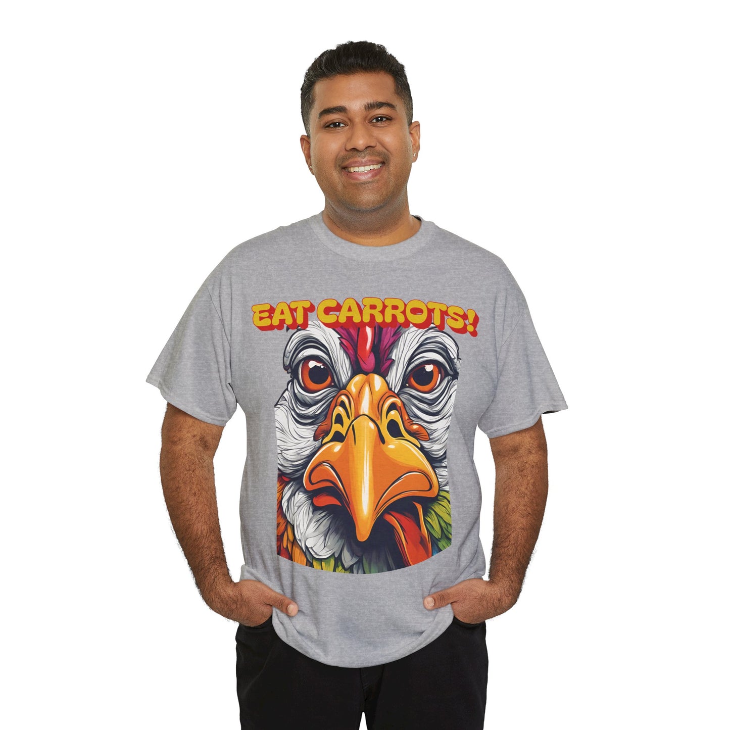 Eat Carrots Unisex Heavy Cotton Tee