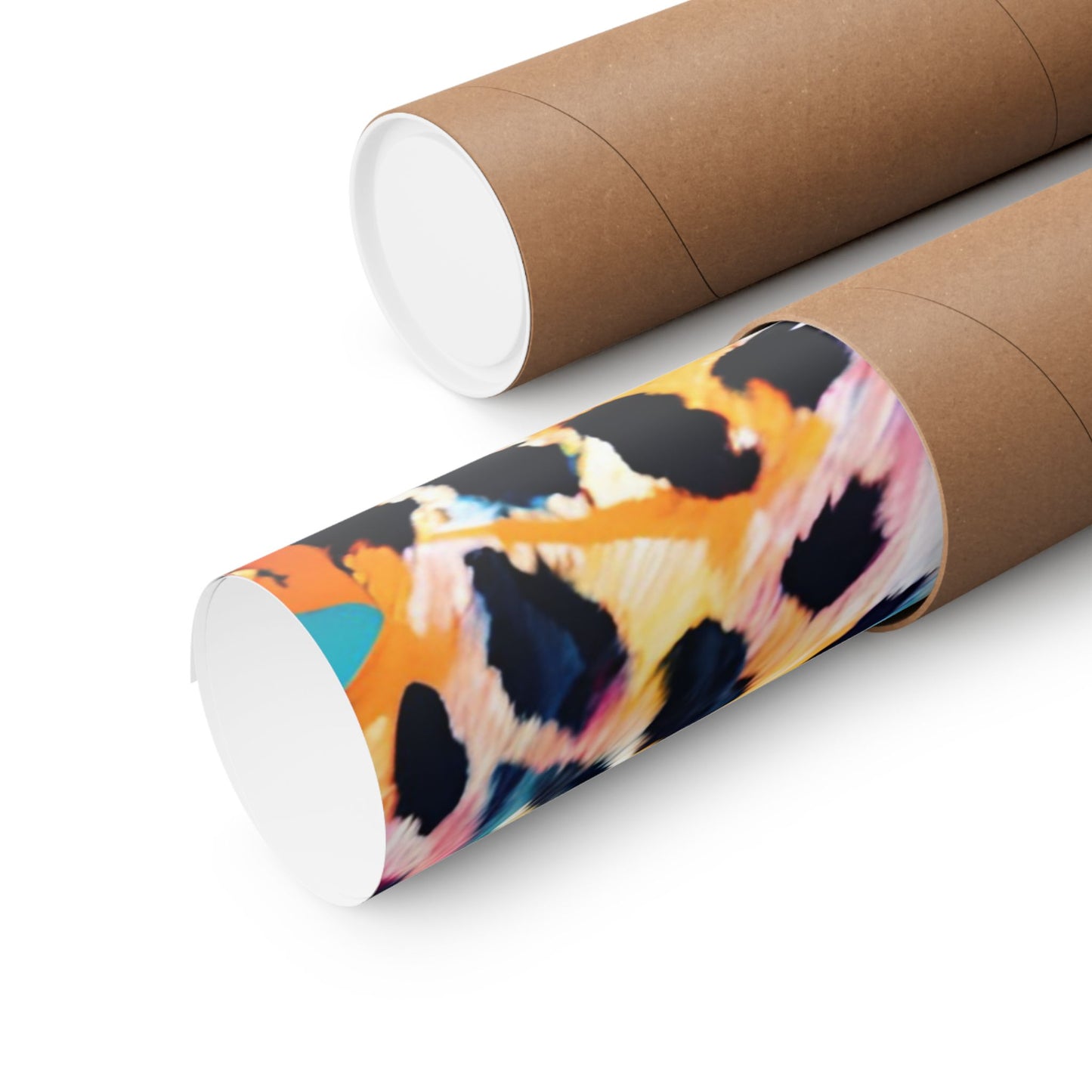 Multicolored Cheetah 4 Matte Vertical Poster