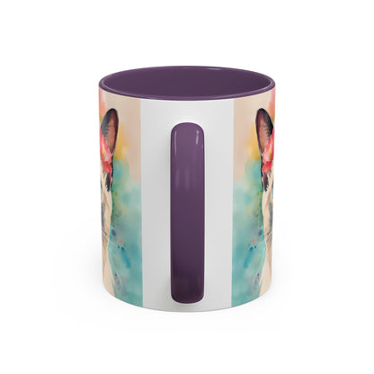 Floral Siamese Cat 04 Accent Coffee Mug - 11oz Perfect for Cat Lovers & Gifts
