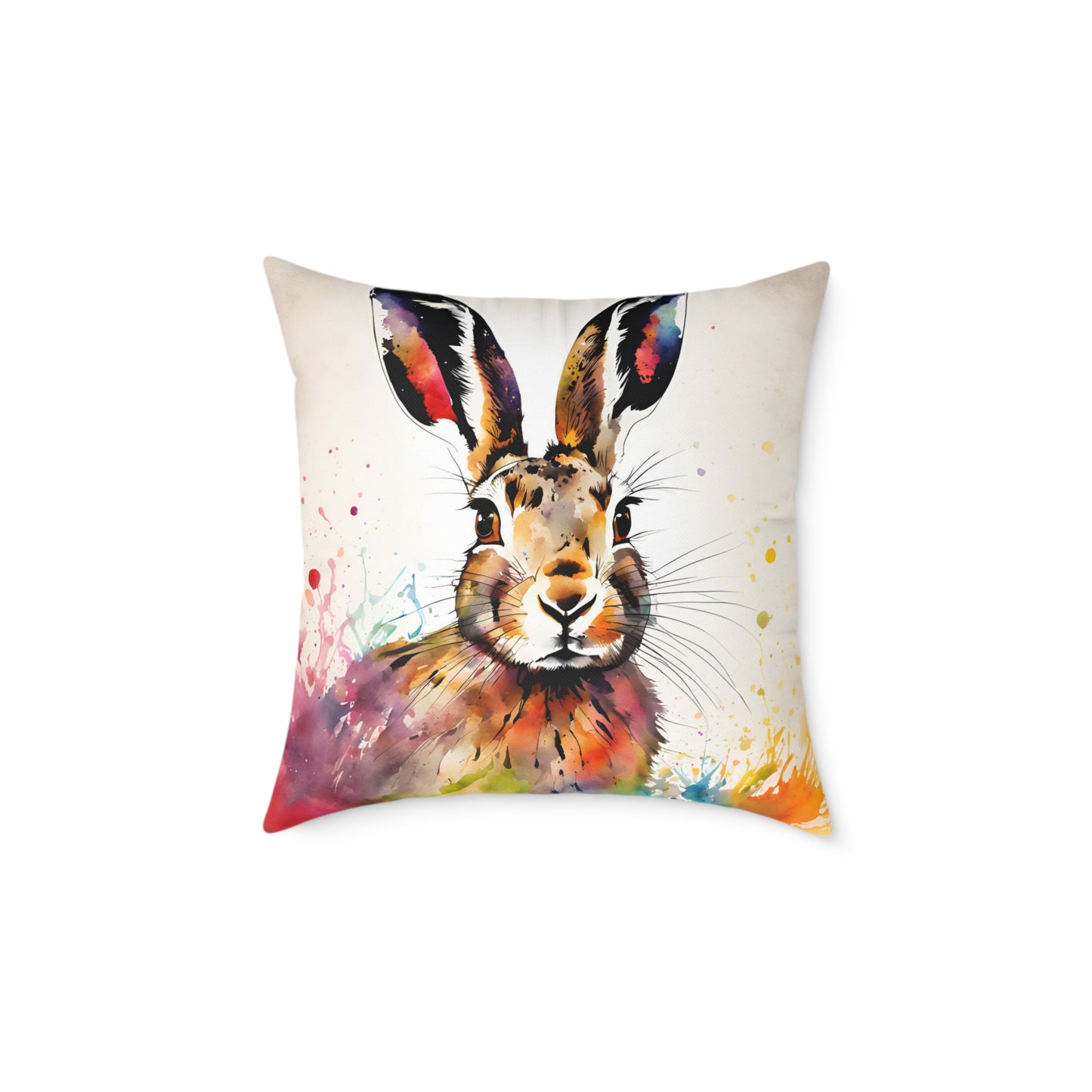 Hare 02 Poly Pillow - Natures Beauty Design